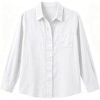 2026 Button Down Shirt For Women Long Sleeve Blouses Fall Lightweight Tops Business Casual Work Outfits