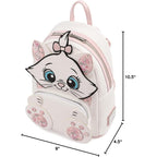 Loungefly Disney Marie Floral Footsy Womens Double Strap Shoulder Bag Purse