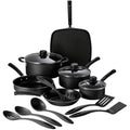 Tramontina Primaware 15-Piece Non Stick Cookware Set With Lids And Utensils, Aluminum Nonstick Pots And Pans Kitchen Set (Storm)