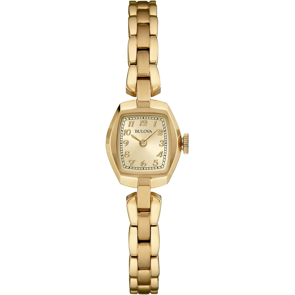 Bulova Ladies' Classic Dress Mini 2-Hand Quartz Watch, Stainless Steel, Arabic Markers