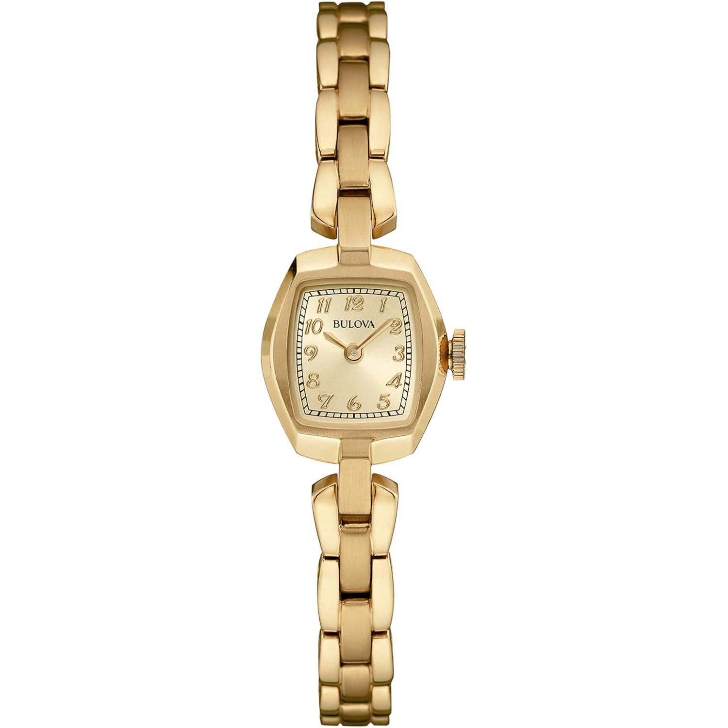 Bulova Ladies' Classic Dress Mini 2-Hand Quartz Watch, Stainless Steel, Arabic Markers