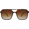 SOJOS Trendy Vintage Aviator Square Sunglasses For Womens Mens Retro 70s UV400 Women Sun Glasses SJ2327 Leopard/Brown Grading