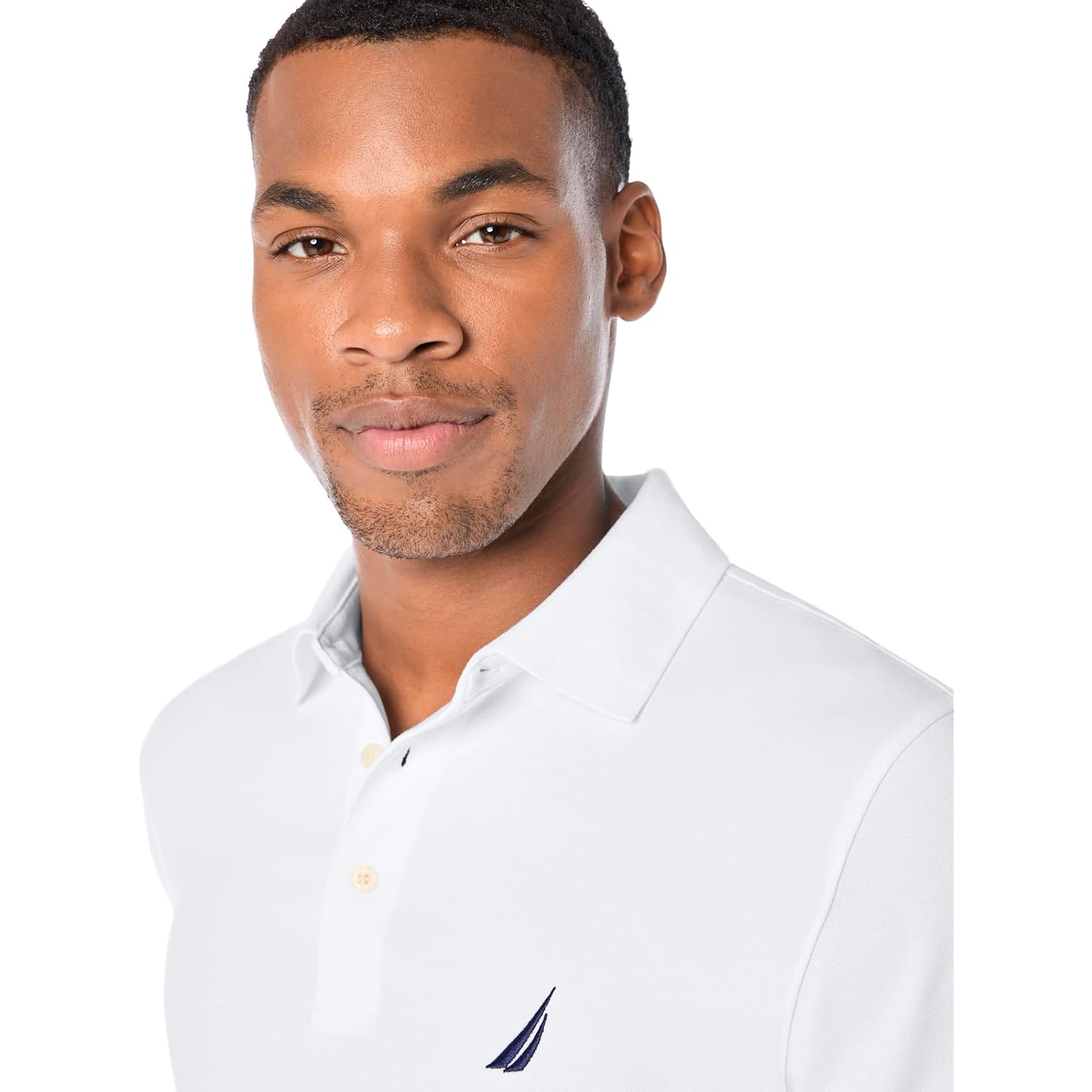 Nautica Men'S Short Sleeve Solid Stretch Cotton Pique Polo Shirt