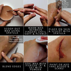 Mehron Makeup Synwax | Firm Modeling Wax For Special Fx | Scar Wax Sfx Makeup For Fake Scars, Fake Wounds, & Halloween Effects 0.4 Oz (11 G)
