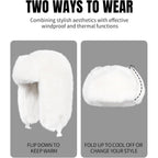 Ushanka Hat for Men Women Winter Cozy Plush Fur Russian Hat with Ear Flaps, Fluffy Furry Fuzzy Windproof Warm Trapper Hat