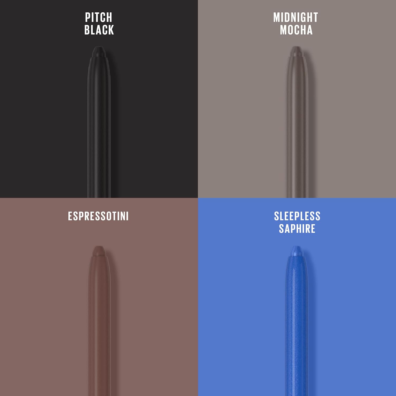 Maybelline Tattoo Studio Automatic Gel Pencil Waterproof Eyeliner, Blendable, Smudge Resistant, Matte Eyeliner For Up To 36Hr Wear, Pitch Black (Smokey Black), Packaging May Vary