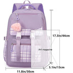 Cartoon Backpack For Women, Large Capacity Travel Backpack Commuter Bag