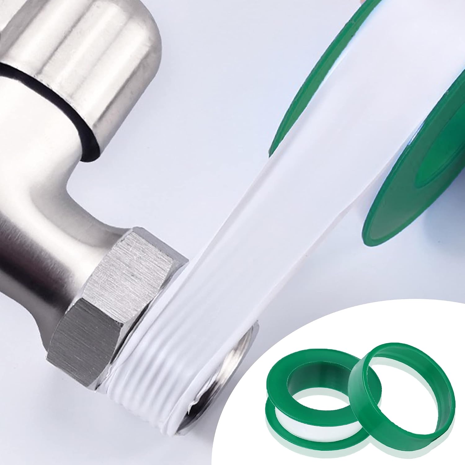 Triumpeek Brass Garden Hose Splitter, 3/4 Inch 2-Way Y Brass Hose Connector With O-Ring Washers & Tape
