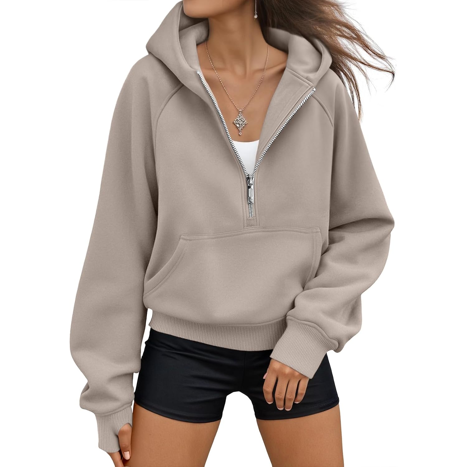 Automet Womens Hoodies Fleece Fall Fashion Outfits Workout Sweatshirts Y2K Winter Zip Up Jackets Oversized Tops Clothes 2026