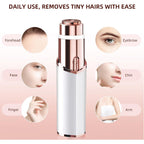 Facial Hair Removal for Women, Electric Rechargeable Painless Hair Remover for Face, Upper Lips, Chin, Peach Fuzz, with LED Light