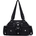 Angel Kiss Hobo Crossbody Purses For Women Shoulder Bag Multipocket Soft Hobo Purses Removable Strap Leather Handbags