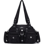 Angel Kiss Hobo Crossbody Purses For Women Shoulder Bag Multipocket Soft Hobo Purses Removable Strap Leather Handbags