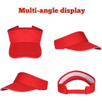 Topbuti Sport Sun Visor Hats for Women Men Adjustable Empty Top Baseball Cap Tennis Golf Running Sunvisor Hat