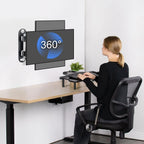 Suptek Tv Wall Bracket Mount Swivel And Tilt For Most 15"-32" Led, Lcd, Oled Flat Screen Tvs And Monitors With Vesa 75X75-100X100Mm Up To 13Kg Full Motion Monitor Wall Bracket Ma2720