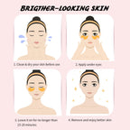 Onespring Eye Masks (24 Pairs) - Gift For Her - Caffeine, 24K Gold And Retinol Under Eye Patches For Puffy Eyes, Dark Circles & Fine Lines, Bachelorette Party Favors, Bridesmaid Gift