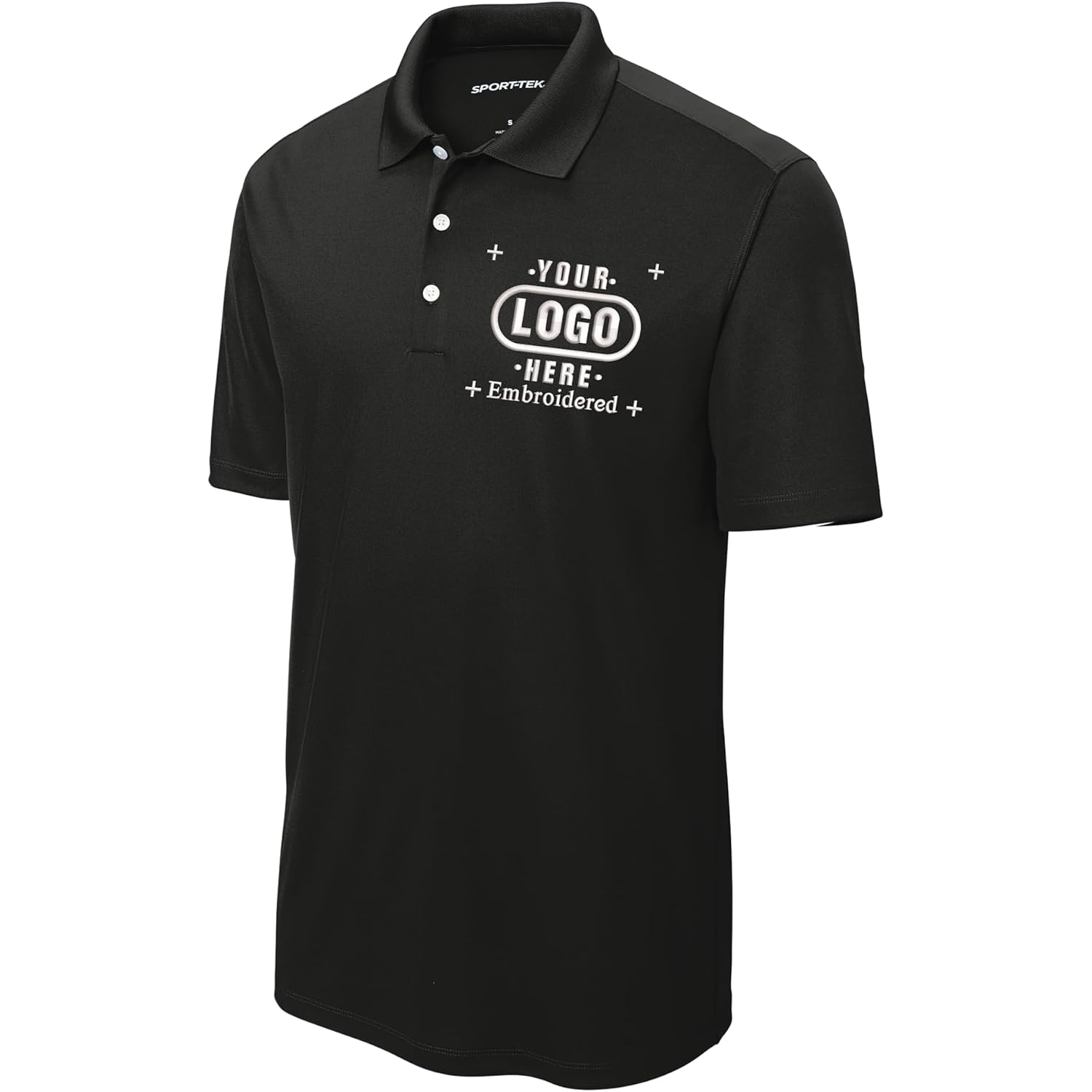 Custom Polo Shirts For Men Custom Embroidered Polo Shirt, Personalized With Text & Logo Black