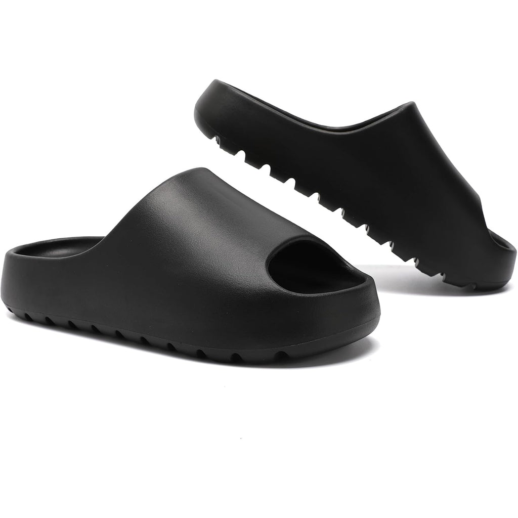 Jaeynow Cloud Slides For Women,Unisex Eva Soft Recovery Slides,Thick Sole Open Toe Mens Pillow Slides Shower Shoes Outdoor&Indoor House Slippers