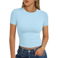 Trendy Queen Womens Short Sleeve T Shirt Buttery Soft Summer Tops Basic Tees
