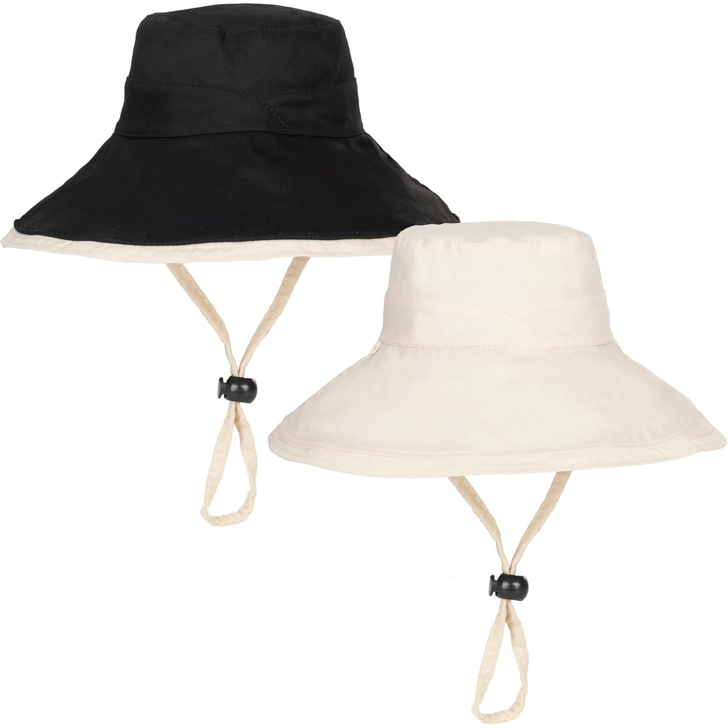 Sun Hat for Women Wide Brim Reversible Double-Sided UV Protection Cotton Fishing Bucket Hat Summer Beach UPF 50+
