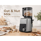 3-In-1 Cold Press Juicer Machines, 6.5" Mega Chute For Whole Fruit, Slow Masticating Juicer With Sorbet & Nut Milk Maker, Bpa Free, 100 Oz Hopper, Easy Clean, Oxide Gray
