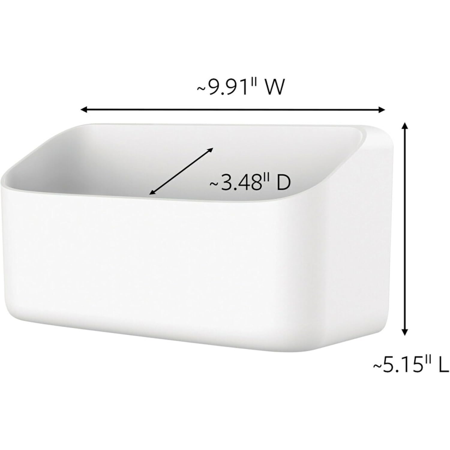 Command 10 Lb Large Organizing Caddy With 4 Strips, 9.91" X 3.38" X 5.15", Heavyweight Damage-Free Hanging For Organizing Cleaning Supplies, Closet, And Pantry