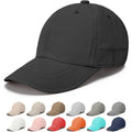 Soft Brim Baseball Cap Low Profile Unstructured Dad Hat, Adjustable Washer Friendly Sport Hats For Golf Running