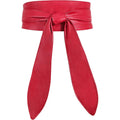 WHIPPY Women Obi Belt Fashion Wrap Around Wide Waistband Knotted Belt for Dress