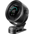 Portable Clip On Fan, 100-Speed Rechargeable Usb Fan With Led Display, 360° Rotation & Strong Airflow Desk Fan, Up To 17 Hours Small Battery Fan For Outdoor Travel Camping Treadmill Car (Black)