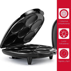 Holstein Housewares Non-Stick 6-Section Multi-Food Maker - Arepas, Mini Pancakes, Corncakes And More - Black,12 Inch