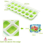 Ice Cube Trays, Silicone Easy-Release And Flexible 14-Ice Trays With Spill-Resistant Removable Lid, Bpa Free, Durable And Dishwasher Safe, 2 Pack