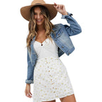 Jean Jacket Women Washed Denim Jacket
