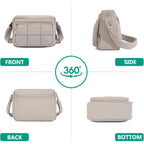 Crossbody Bags For Women,Lightweight Puffy Cross Body Purse With Adjustable Strap Small Travel Shoulder Handbag