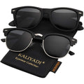 KALIYADI Polarized Sunglasses for Men and Women Semi-Rimless Frame Driving Sun glasses UV Blocking