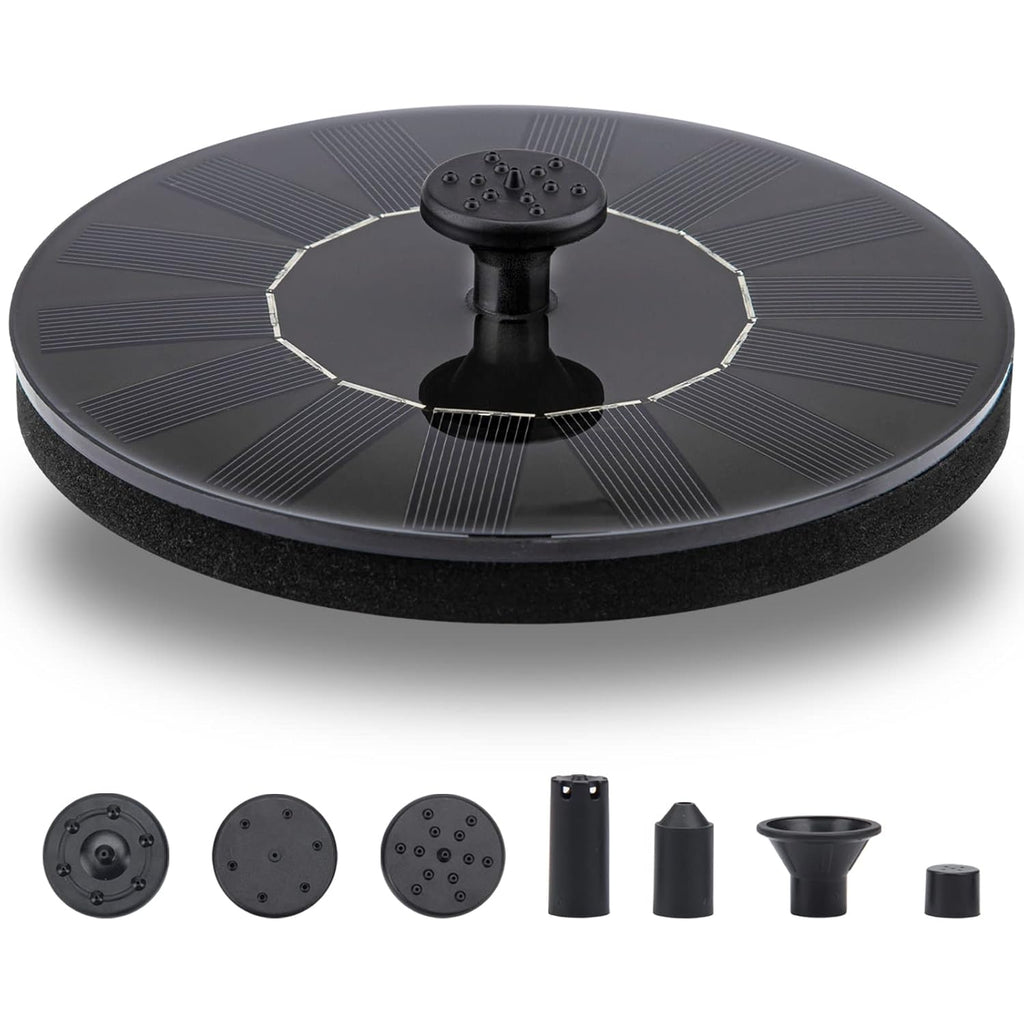 Solar Fountain Pump 1.5W Upgraded Submersible Solar Water Fountain Panel Kit For Bird Bath,Small Pond,Garden And Lawn Solar Water Pump Built-In Filter