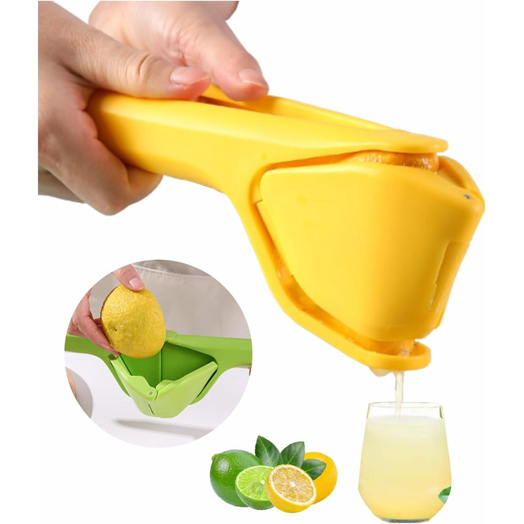Lemon Squeezer, Effective At Squeezing Out Juice, Citrus Juicer | Easy-To-Use, Very Sturdy Lemon Juicer, Fold-Flat Easy-To-Place, Easy-To-Clean Citrus Squeezer To Squeeze Lemon, Lime, Orange