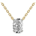 FRIENDLY DIAMONDS Lab Diamond Pendant Necklace For Women | 1 Carat - 6 Carat IGI Certified Lab Grown Diamond | Solitaire Diamond Pendant | 10K Gold - 14K Gold & Platinum FG-VS Quality Gift For Her