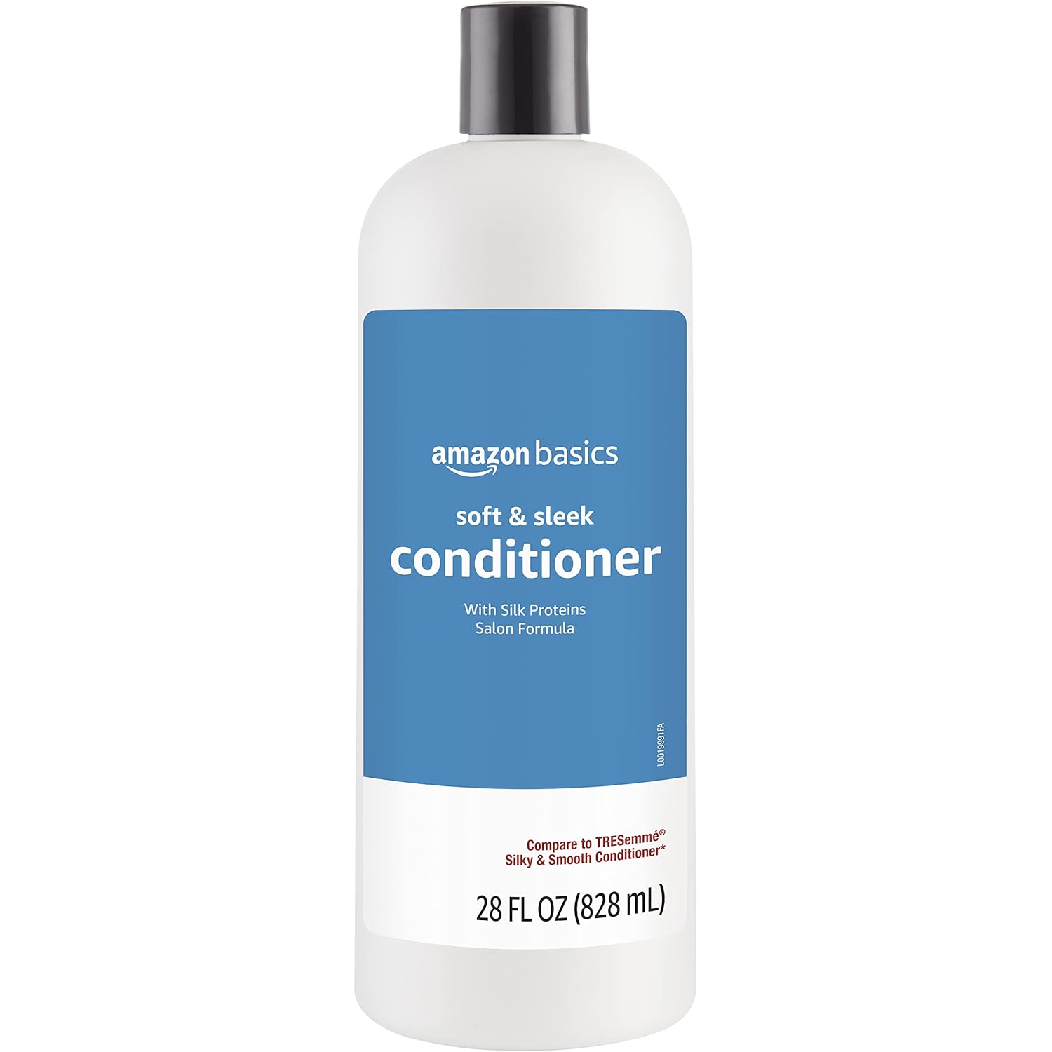 Amazon Basics Soft & Sleek Anti-Frizz Conditioner for Dry or Damaged Hair with Argan Oil & Silk Proteins, 28 Fluid Ounce