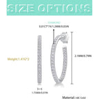 14K Gold 0.7ct Diamond Drop Earrings for Women,D-Color VVS1 Earring, Lovely Gift for Girlfriend on Birthday