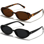Oval Sunglasses For Women Men Fashion Small 90S Style Sun Glasses Uv400