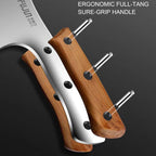 Meat Bone Cleaver Knife for Meat Cutting Handmade, Heavy Duty Butcher Axes, Hand Forged Bone Chopper, Full Tang Chopping Knife for Kitchen Outdoor BBQ Chirstmas Mother Father Gifts Idea Men