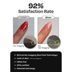 ohora Care LED Lamp for Semi Cured Gel Nail Strips - 6W Max, 2 Timers (45s / 60s), Portable Lamp for Curing Gel Nail Art, For Gel Stickers and Strips Only