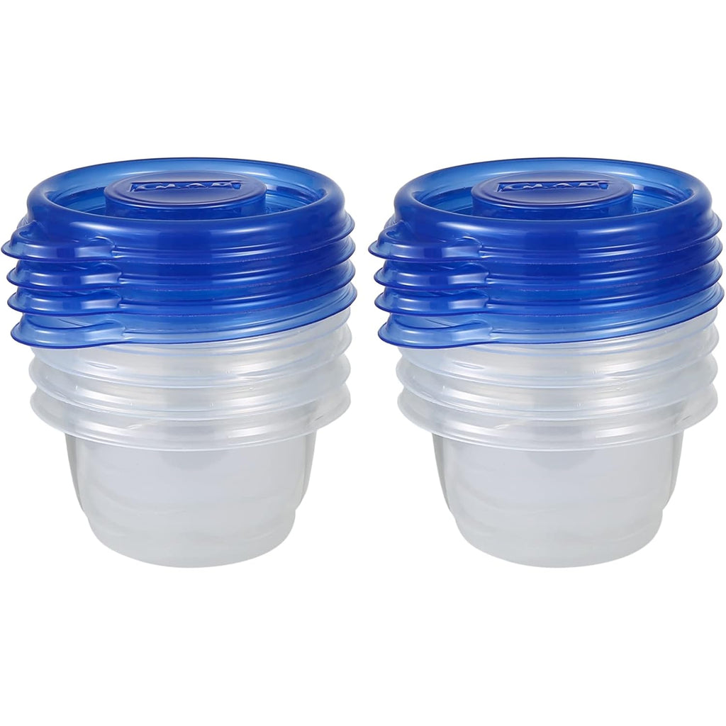 Glad Gladware Mini Round Food Storage Containers With Lids, Small Bpa Free Reusable Plastic Snack Containers With Lock Tight Seal For Lunch, Portion Control, And On The Go, 4 Oz, 8 Count