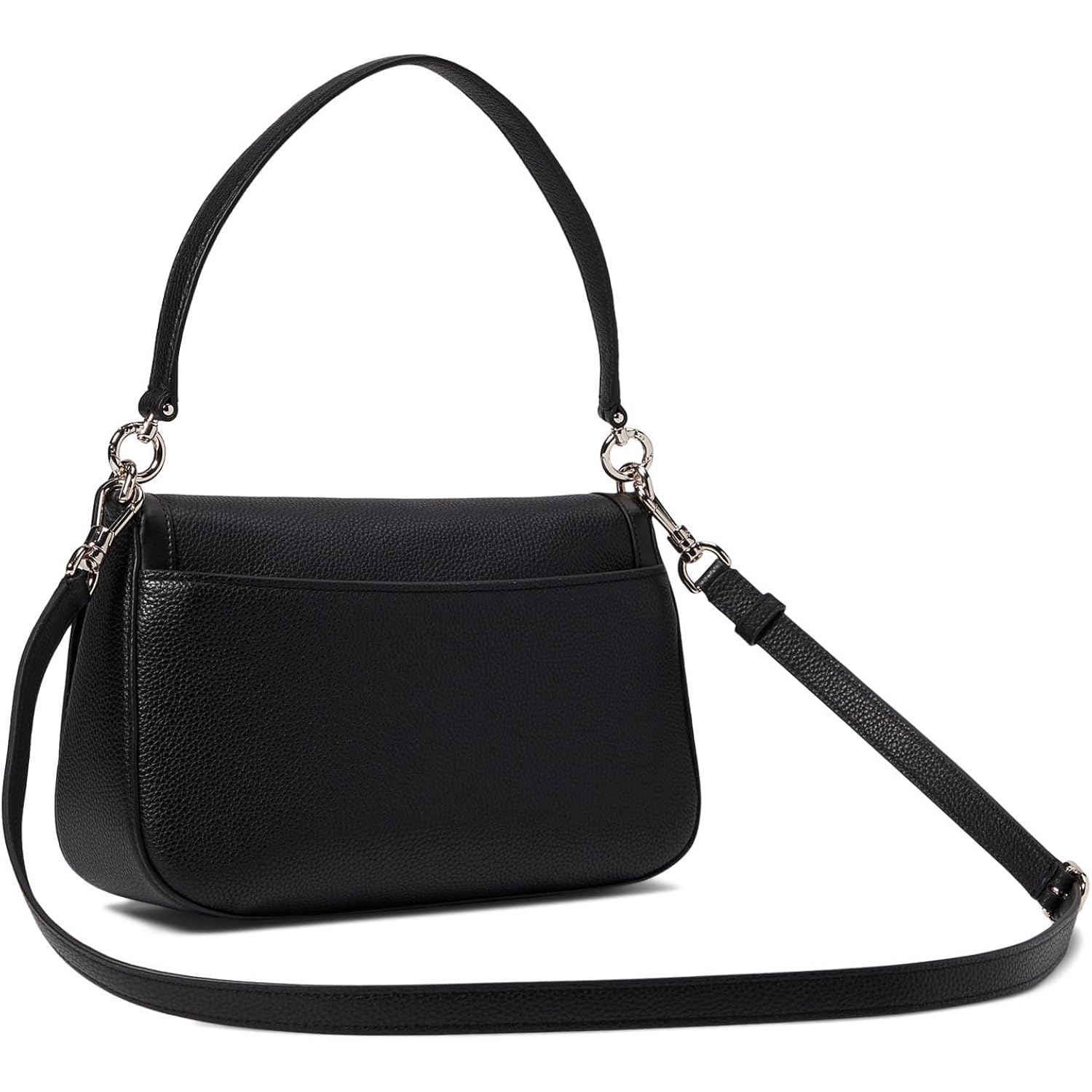 Kate Spade New York Womens Hudson Pebbled Leather Flap Shoulder Bag
