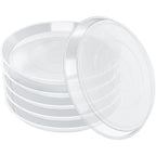 Fuijol 6 Pack Clear Plant Saucer, Durable Plant Drip Trays Saucers For Pots, No Holes Water Catcher Trays For Indoor Outdoor Planter, Sturdy Base Plate(6", Clear)
