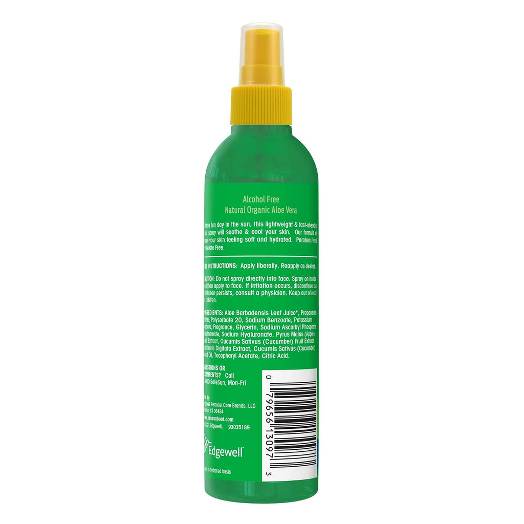 Banana Boat Aloe After Sun Spray, 6Fl Oz | Aloe Vera Spray With Cucumber Extract And Vitamin E, After Sun Care For Sunburn Relief, 6Fl Oz