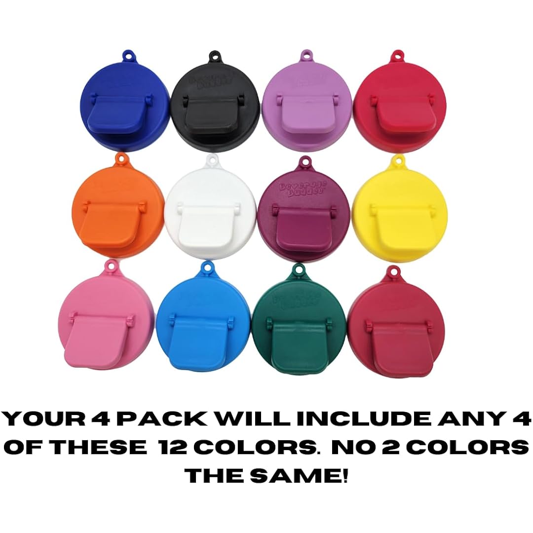 Can Cover - Best Can Cover For Standard Size Soda/Beer/Energy Drink Cans - Made In The USA - BPA-PCB Free - 4 pack (Asst Colors)