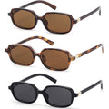 Trendy Rectangle Sunglasses For Women Men Retro Fashion 90S Small Square Shades Vintage Y2K Sun Glasses