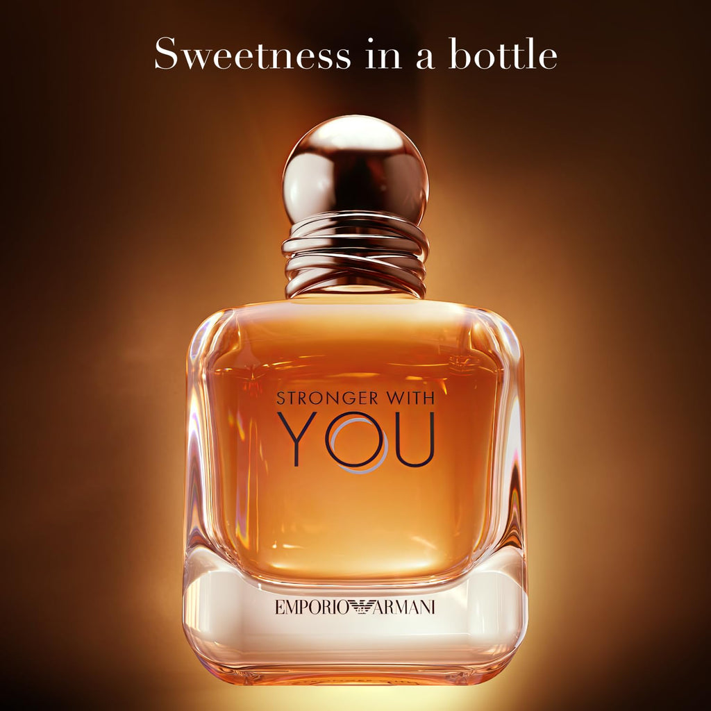 Armani Beauty - Stronger With You - Eau de Toilette - Cologne for Men - Warm Spicy Fragrance - Chestnut, Lavender, Tender Sage, Vanilla Notes