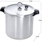 Presto 01784 23-Quart Induction Compatible Pressure Canner, Silver, Aluminum