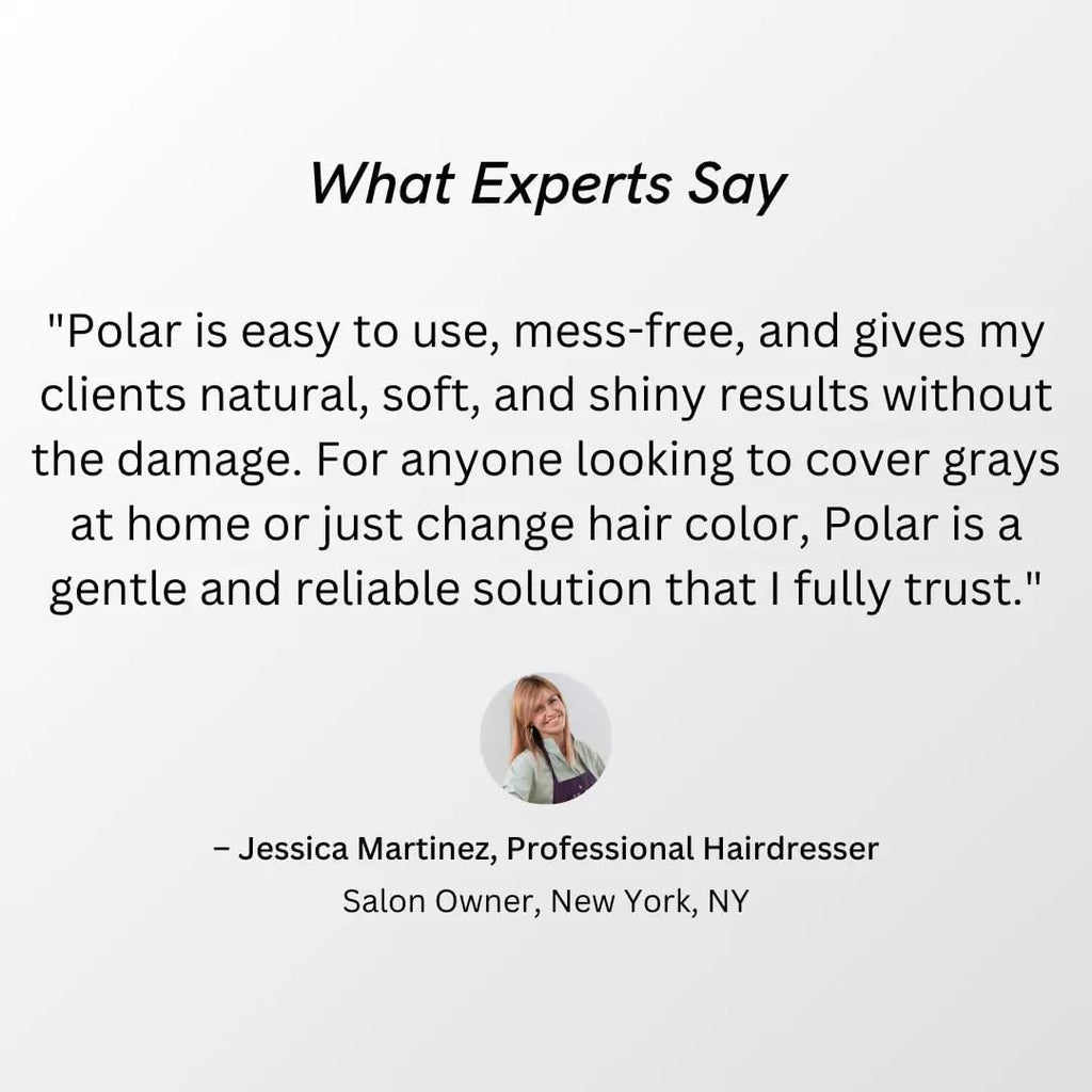 Polar Hair CARE Polar Haircare - Hair Dye Shampoo for Gray Hair for Women & Men (Jet Black) Natural Hair Dye Kit - Semi Permanent Hair Dye Shampoo - Vegan Hair Dye USA 6.76 Fl Oz